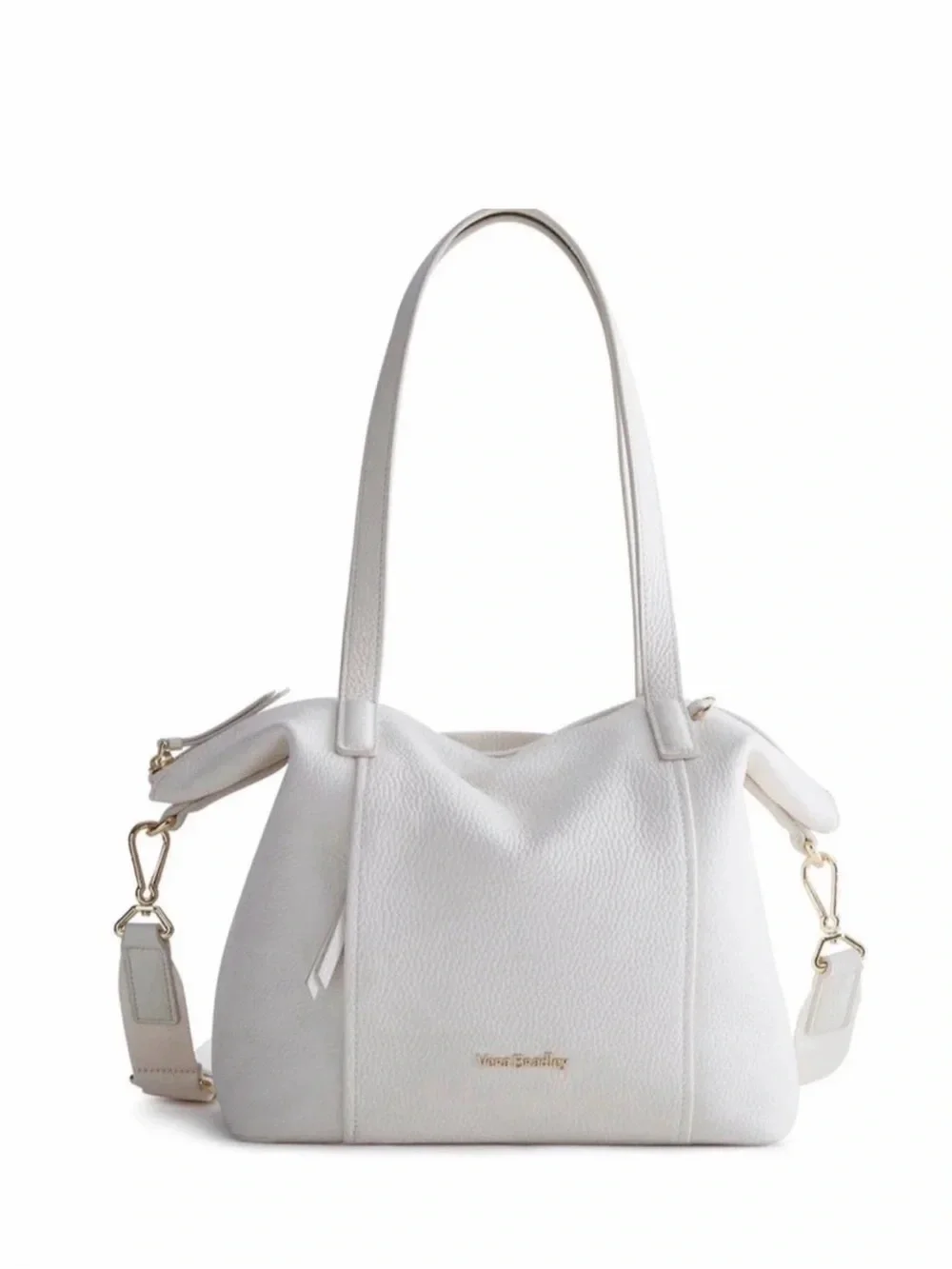 Vera Bradley Charlie Leather  Shoulder Bag -Coconut White-NWT